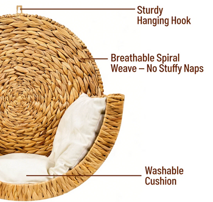 Kitty Cove™ Handwoven Cat Bed